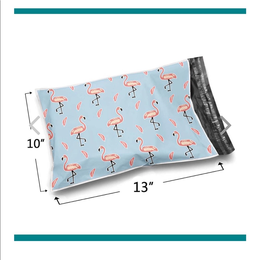 50 10X13 Flamingo Poly Mailers CLEARANCE - Picture 3 of 5